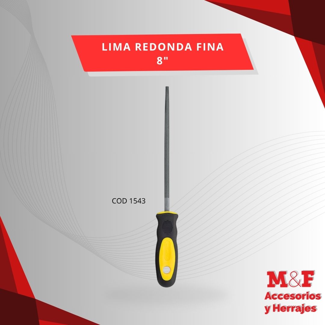 Lima Redonda Fina 8" Crossmaster 